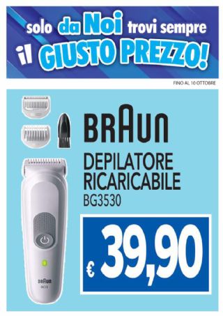 BRAUN DEPILATORE BG3530