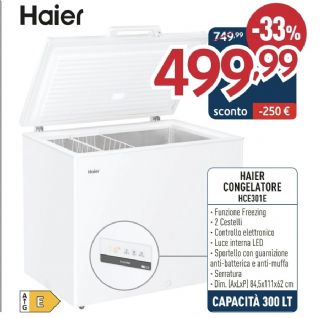 CONGELATORE HAIER HCE301E