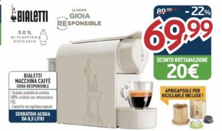 MACCHINA DA CAFFE' BIALETTI GIOIA RESPONSIBLE