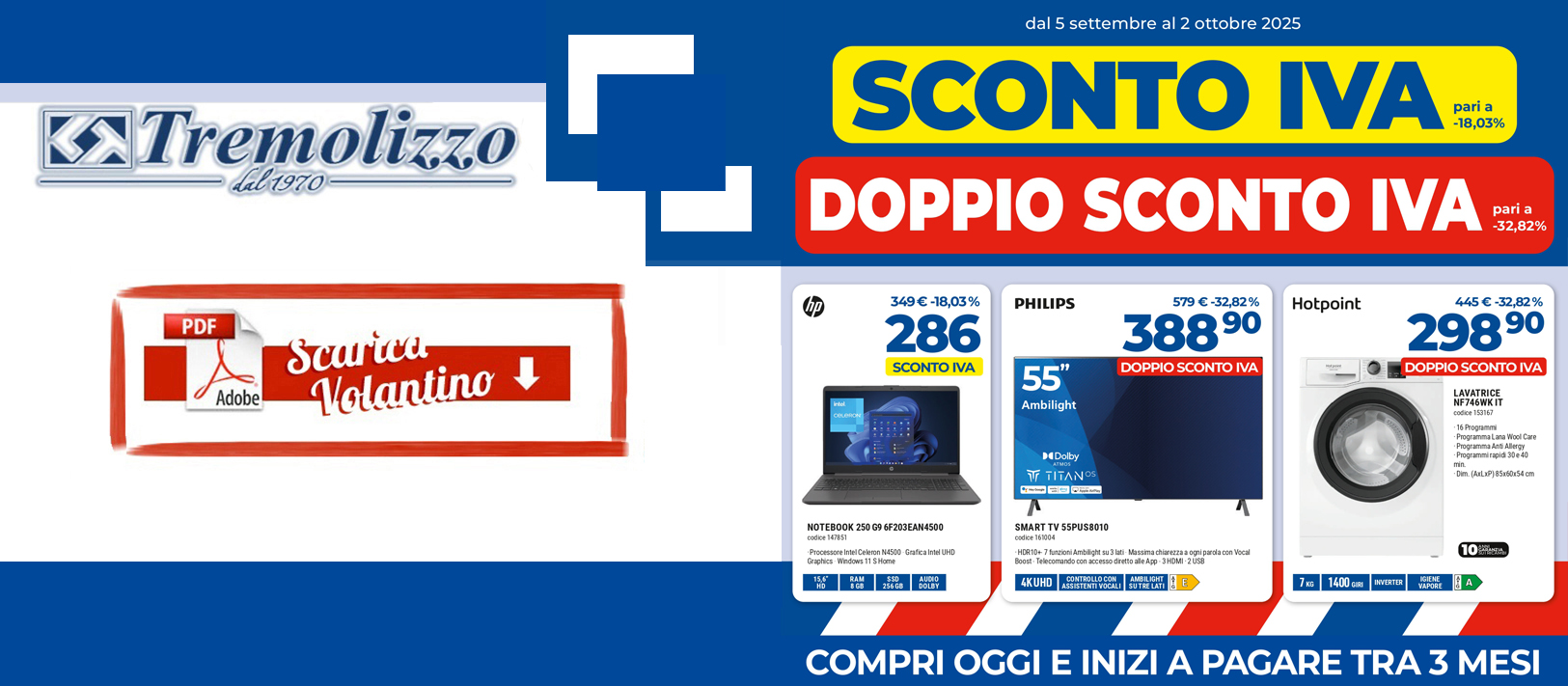 VOLANTINO SCONTO IVA 2025